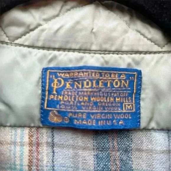 Pendleton Men's Vintage Plaid Wool Button-Up Shirt Size M Multicolor - Picture 8 of 9